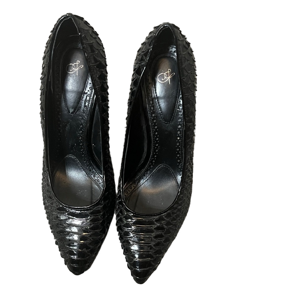 Proenza Schouler shoes 7 Python Snakeskin Leather PinUp Cone Heels work evening